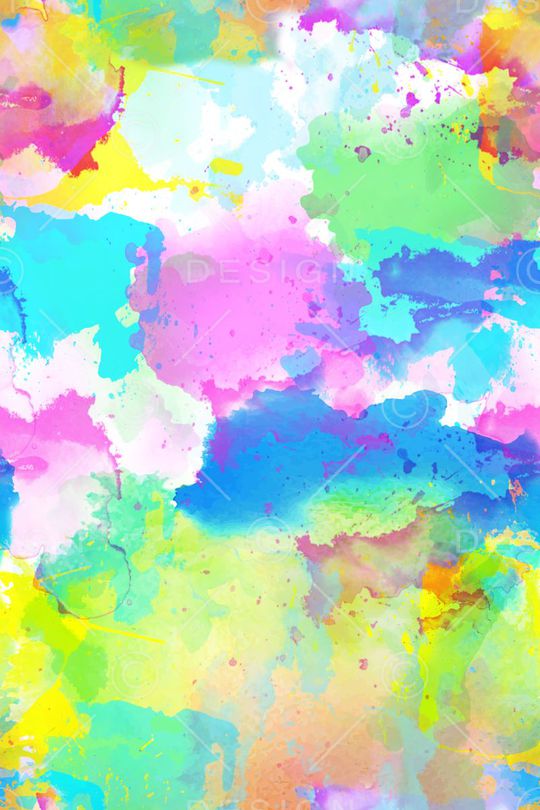 手绘水彩印花华亿平台图片