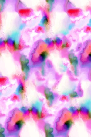 手绘水彩印花华亿平台图片