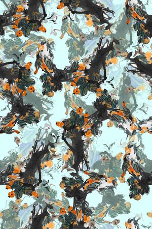 中国风印花华亿平台图片