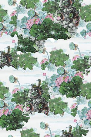 梅花印花华亿平台图片