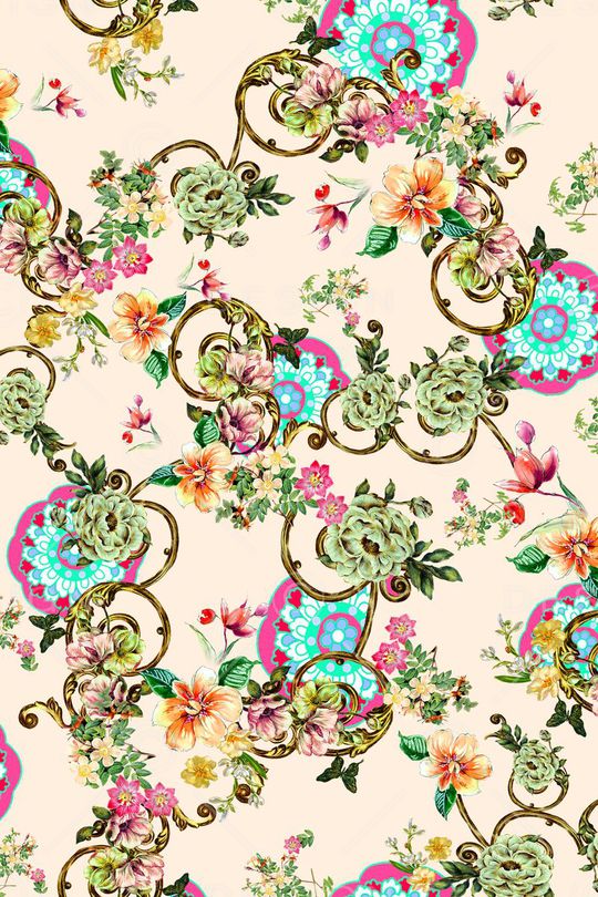 花朵印花华亿平台图片