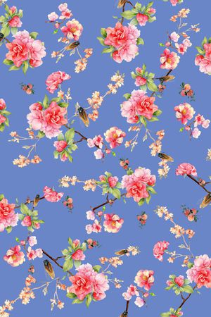 手绘印花华亿平台图片