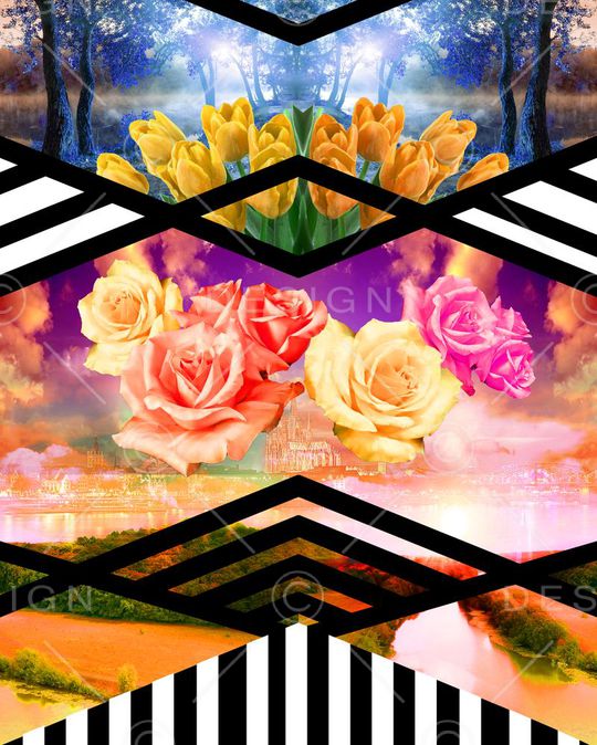 风景印花华亿平台图片