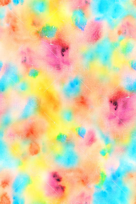 手绘水彩印花华亿平台图片