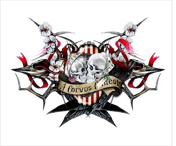 骷髅印花华亿平台图片