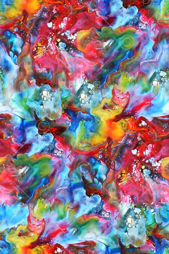 水彩纹理花印花华亿平台图片