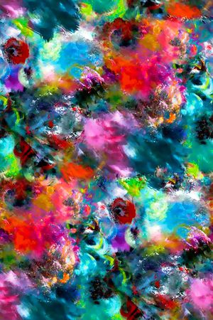 水彩纹理花印花华亿平台图片