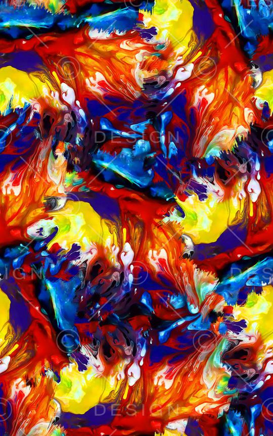 水彩纹理花印花华亿平台图片