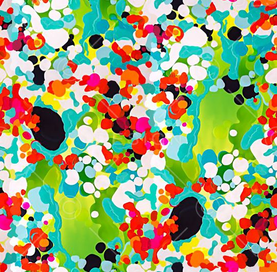 水彩纹理花印花华亿平台图片