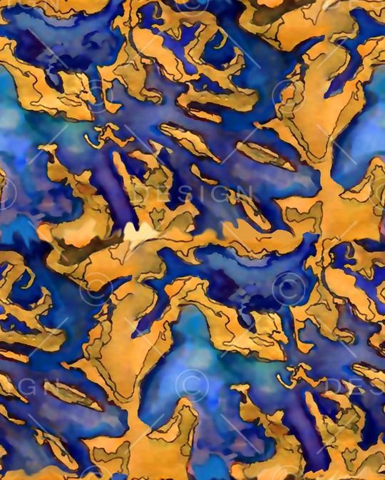 水彩纹理花印花华亿平台图片