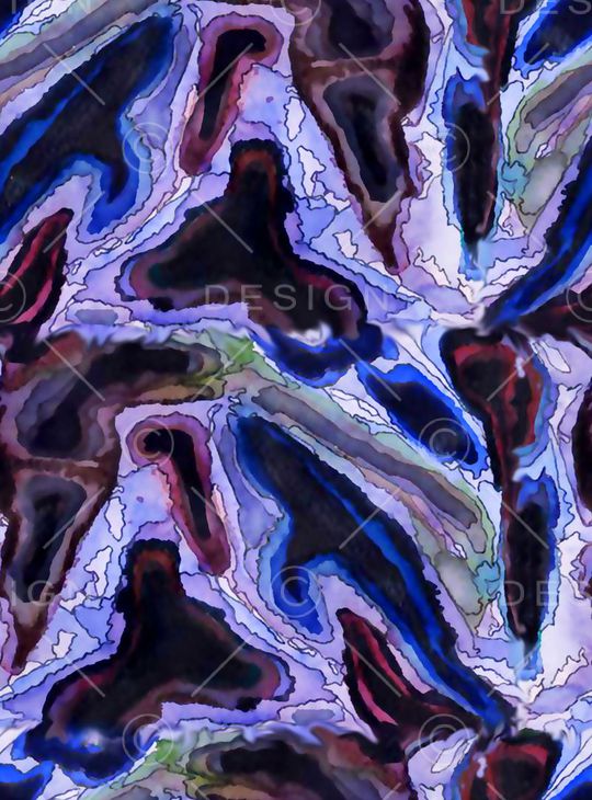 水彩纹理花印花华亿平台图片