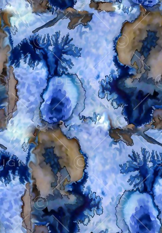 水彩纹理花印花华亿平台图片