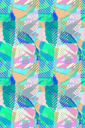 不规则几何印花华亿平台图片