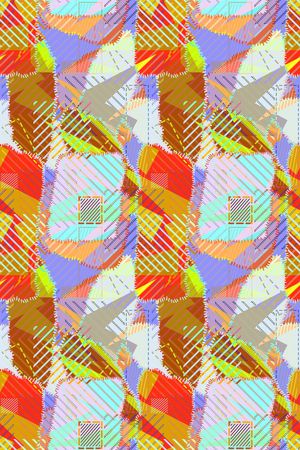 不规则几何印花华亿平台图片