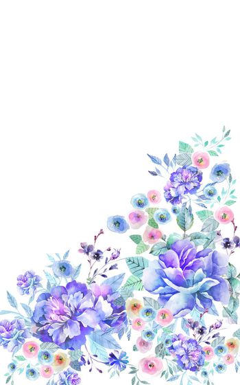 600991-清新手绘花朵50X80