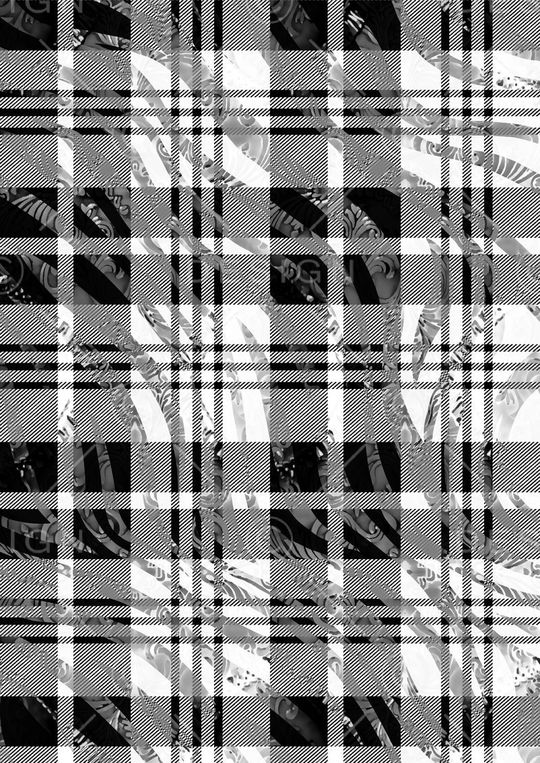 时尚格子印花华亿平台图片