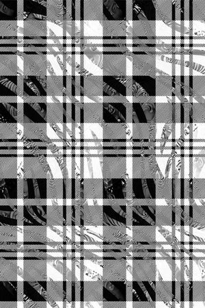 时尚格子印花华亿平台图片