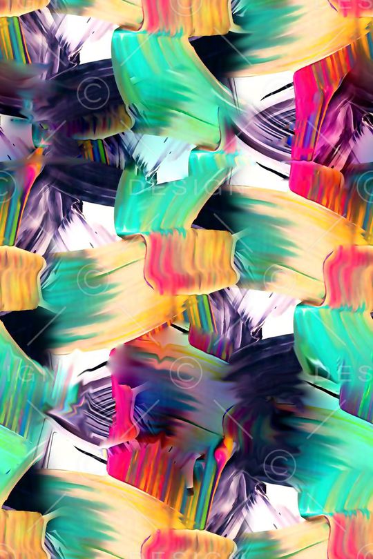 手绘水彩印花华亿平台图片