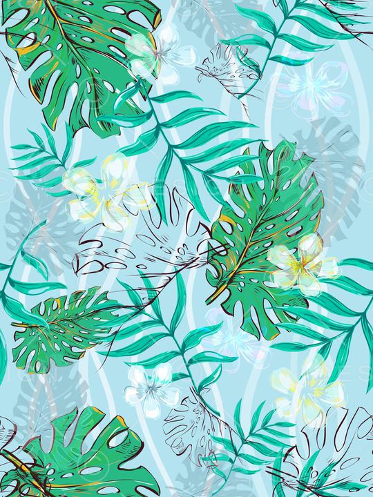 植物印花华亿平台图片