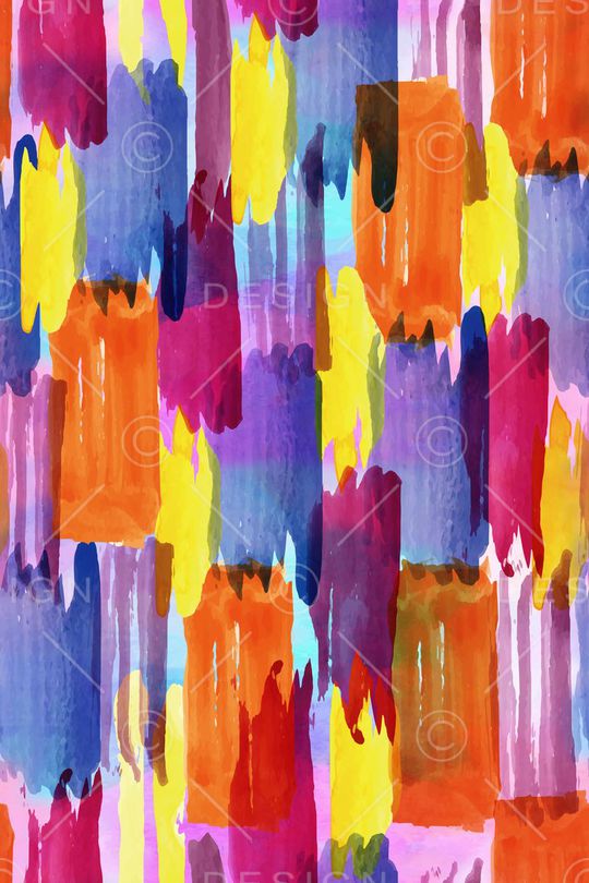 水彩笔触色块印花华亿平台图片