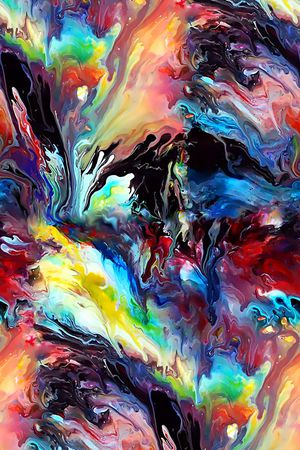 彩色自然岩石印花华亿平台图片