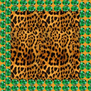 豹纹印花华亿平台图片