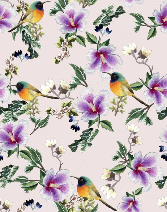 刺绣印花华亿平台图片