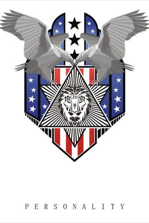 鹰　国旗　几何印花华亿平台图片