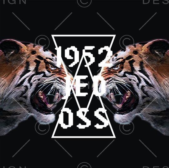 老虎　字母印花华亿平台图片