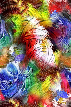 抽象印花华亿平台图片