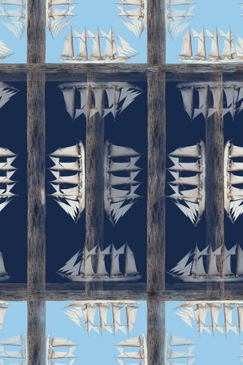 复古印花华亿平台图片