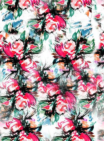 601334-水彩手绘花卉