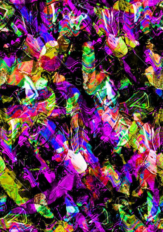 抽象色彩印花华亿平台图片