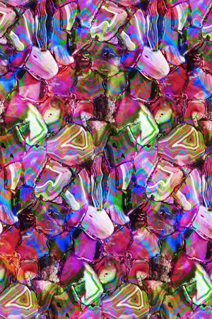 抽象色彩印花华亿平台图片