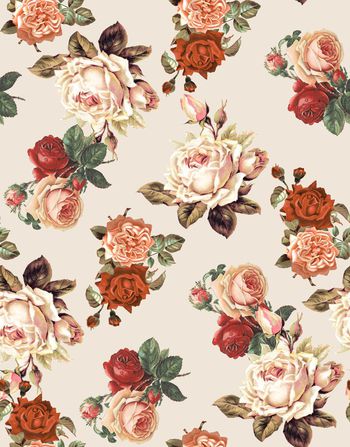 601406-女装复古手绘玫瑰花2