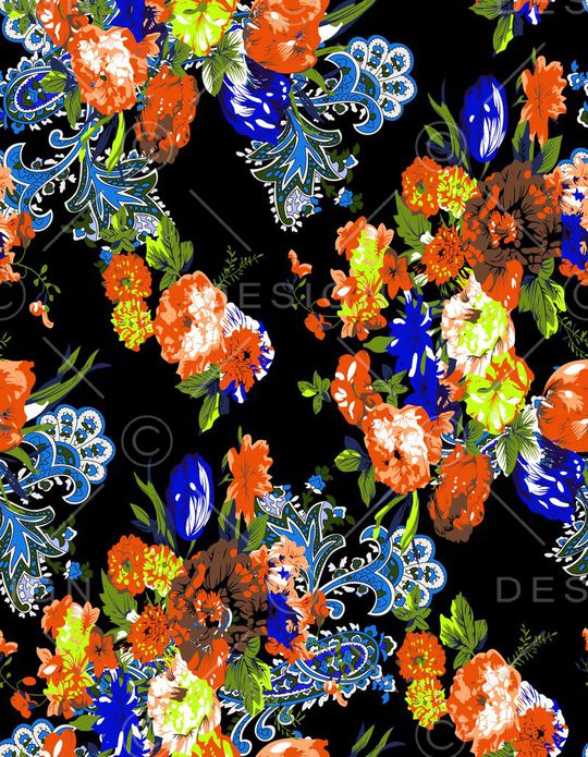 抽象几何清爽梦幻艺术平底立体手绘满版最新高清数码蕾丝民族中国风绣花珠宝肌理时尚潮

流大牌复古欧美风抽象花卉印花华亿平台图片