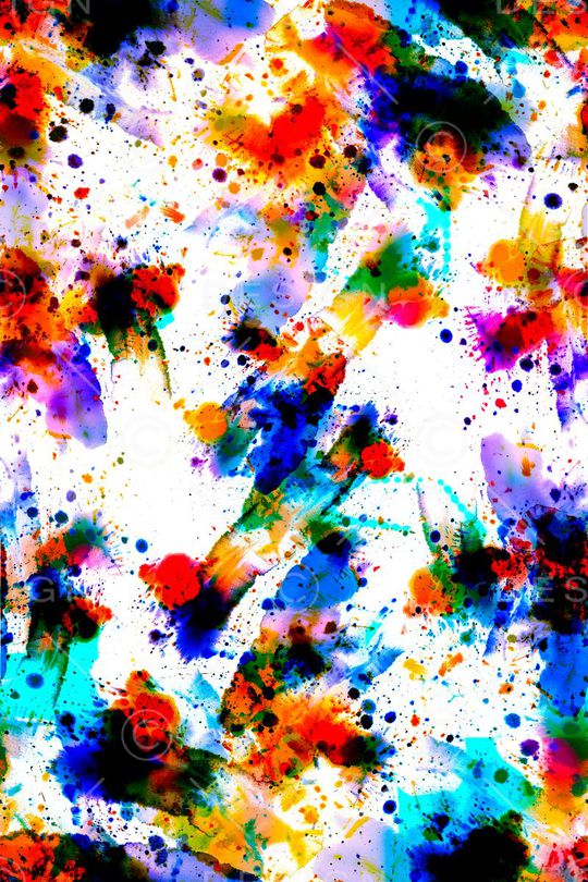 抽象水彩印花华亿平台图片