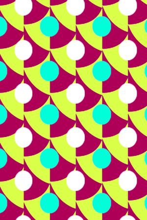 几何圆点印花华亿平台图片