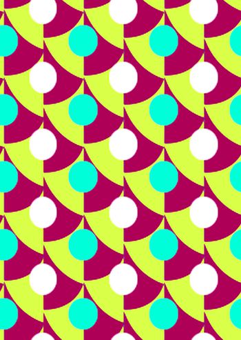 几何圆点印花华亿平台图片