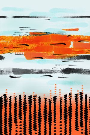 手绘印花华亿平台图片