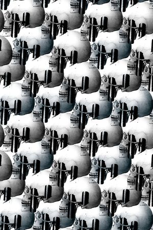 骷髅头印花华亿平台图片