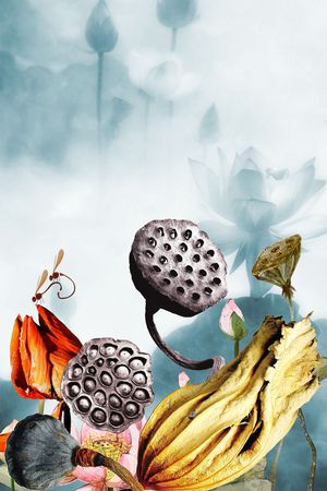 山水画印花华亿平台图片