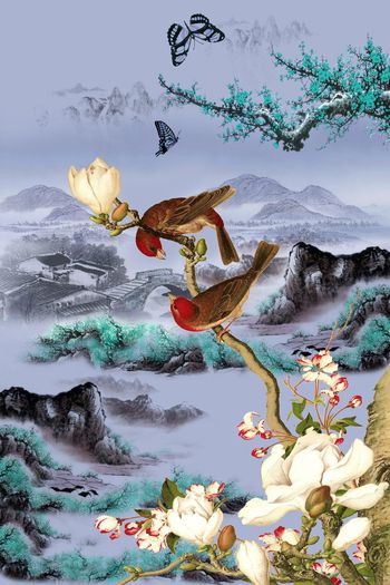 602124-中国风工笔画山水1