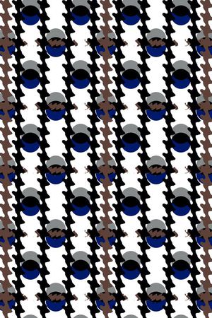 时尚波浪纹印花印花华亿平台图片