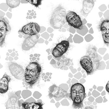 人物印花华亿平台图片