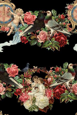 宫廷风印花华亿平台图片