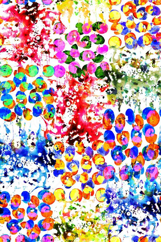 不规则几何印花华亿平台图片