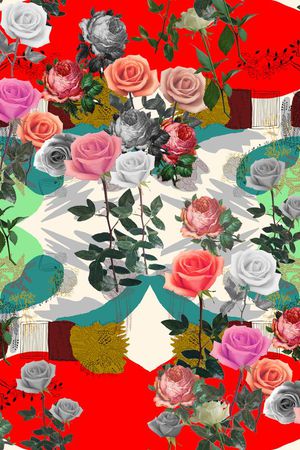 玫瑰印花华亿平台图片