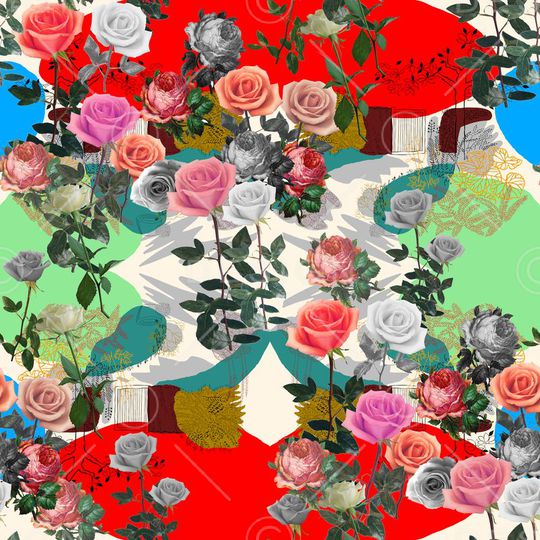 玫瑰印花华亿平台图片