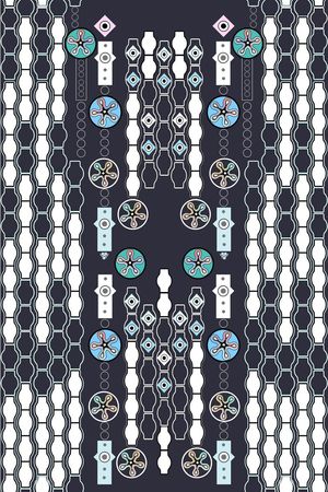 几何印花华亿平台图片